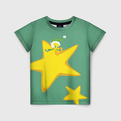 Футболка детская Tweety and stars, цвет: 3D-принт
