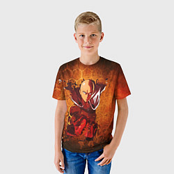 Футболка детская Ванпанчмен, цвет: 3D-принт — фото 2