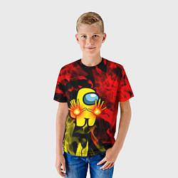 Футболка детская Маг огня Among us, цвет: 3D-принт — фото 2