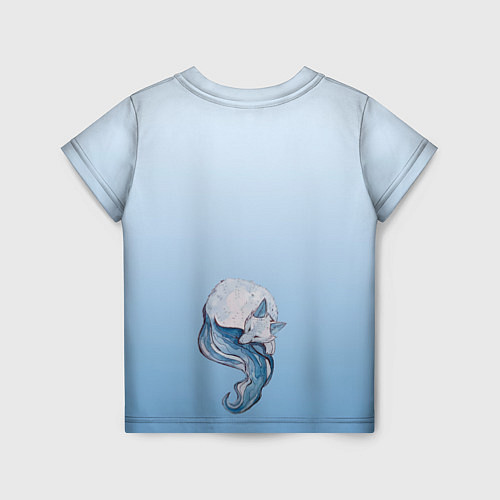 Детская футболка Внутренний зимний лис / 3D-принт – фото 2