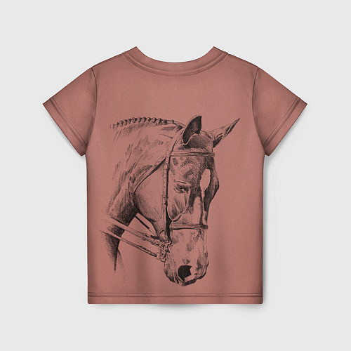 Детская футболка Конь / 3D-принт – фото 2