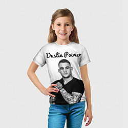 Футболка детская Dustin Poirier, цвет: 3D-принт — фото 2