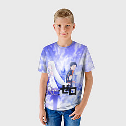 Футболка детская Эмилия и Субару, цвет: 3D-принт — фото 2