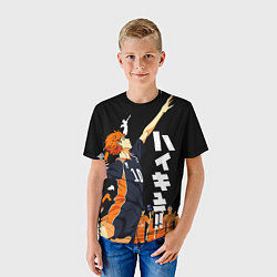 Футболка детская ВОЛЕЙБОЛ!! HAIKYUU!!, цвет: 3D-принт — фото 2