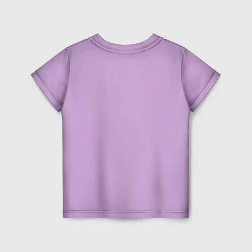 Детская футболка Глициниевый цвет без рисунка / 3D-принт – фото 2