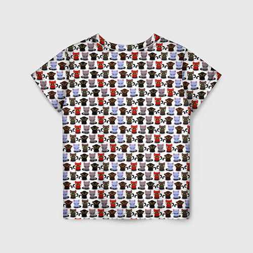 Детская футболка Котики / 3D-принт – фото 2
