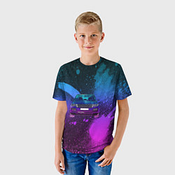 Футболка детская LAND ROVER NEON, цвет: 3D-принт — фото 2