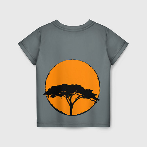 Детская футболка Африканский Слон / 3D-принт – фото 2