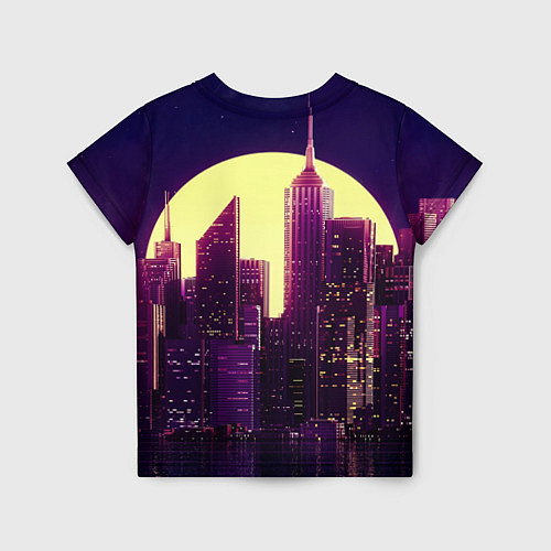 Детская футболка Неоновый город / 3D-принт – фото 2