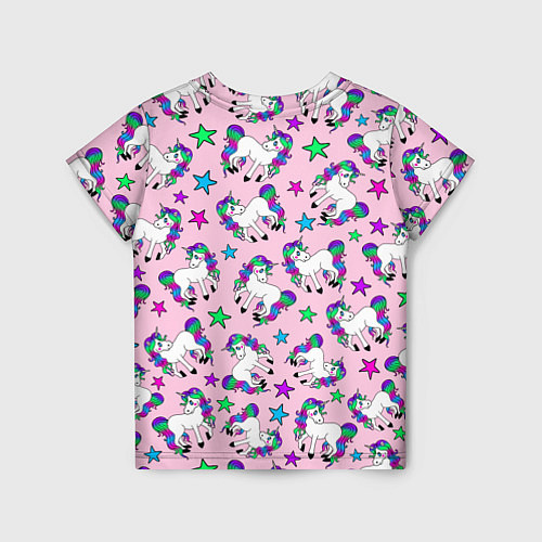 Детская футболка Единороги и звезды / 3D-принт – фото 2