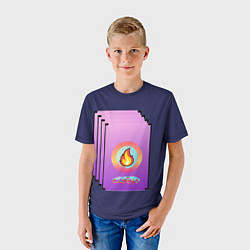 Футболка детская Словно огонь !!!, цвет: 3D-принт — фото 2