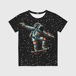 Футболка детская Космонавт На Скейтборде, цвет: 3D-принт