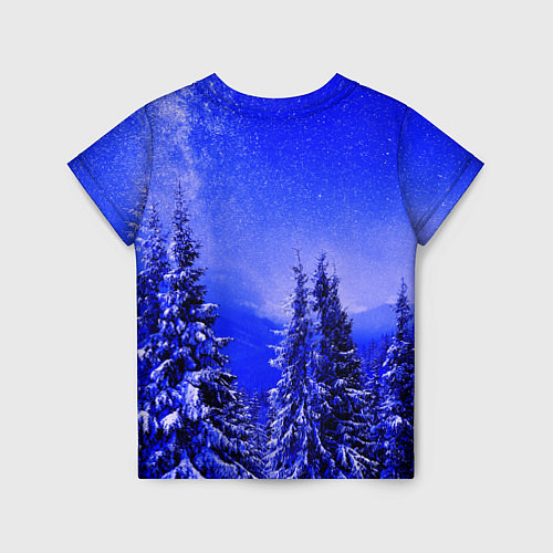 Детская футболка Зимний лес / 3D-принт – фото 2