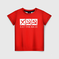 Футболка детская Eat The Rich, цвет: 3D-принт