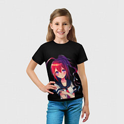 Футболка детская ДЕВОЧКА АНИМЕ, цвет: 3D-принт — фото 2