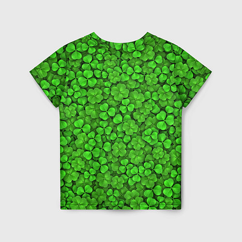 Детская футболка Зелёный клевер / 3D-принт – фото 2