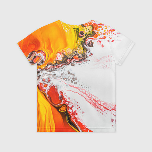 Детская футболка Рисунок желтой краской / 3D-принт – фото 2