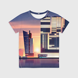 Футболка детская Ночной Город, цвет: 3D-принт