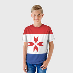 Футболка детская Мордовия, цвет: 3D-принт — фото 2
