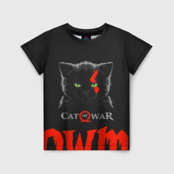 Футболка детская Cat of war, цвет: 3D-принт