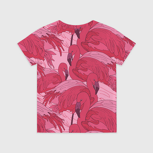 Детская футболка Розовые фламинго / 3D-принт – фото 2