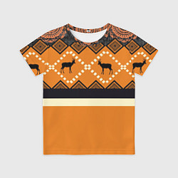 Футболка детская Африканский Мотив, цвет: 3D-принт