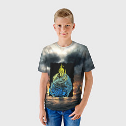 Футболка детская DARKSOULS ТЁМНЫЕ ДУШИ 2, цвет: 3D-принт — фото 2