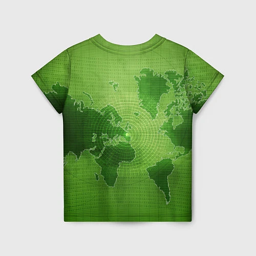 Детская футболка Карта мира / 3D-принт – фото 2