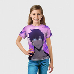 Футболка детская Поднятие уровня в одиночку, цвет: 3D-принт — фото 2
