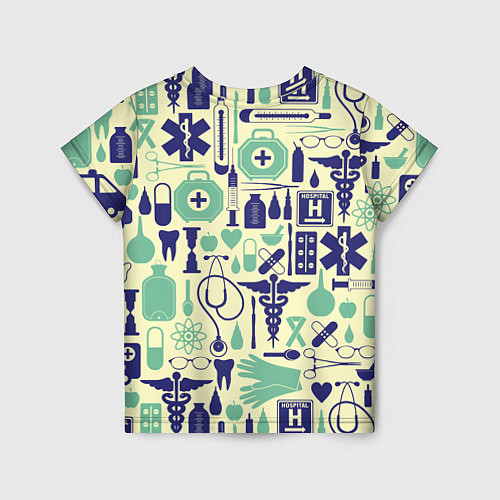Детская футболка Медицина Паттерн Z / 3D-принт – фото 2