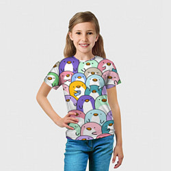 Футболка детская Пингвины, цвет: 3D-принт — фото 2