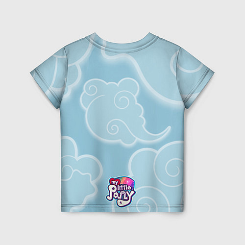 Детская футболка Rainbow in cloud / 3D-принт – фото 2