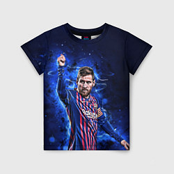 Футболка детская Lionel Messi Barcelona 10, цвет: 3D-принт