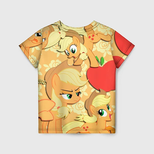 Детская футболка Applejack pattern / 3D-принт – фото 2