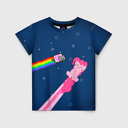 Футболка детская Nyan cat x Pony, цвет: 3D-принт