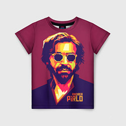 Детская футболка Андреа Пирло поп-арт