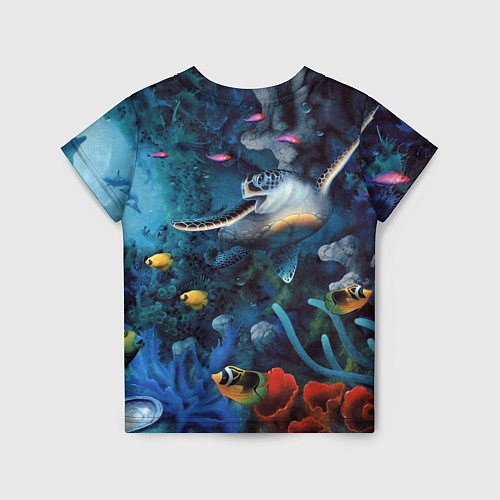 Детская футболка Морская черепаха / 3D-принт – фото 2