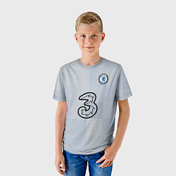 Футболка детская FC Chelsea Goalkeeper Stadium 202122, цвет: 3D-принт — фото 2
