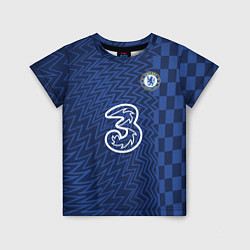 Футболка детская FC Chelsea Home Vapor Match Shirt 202122, цвет: 3D-принт