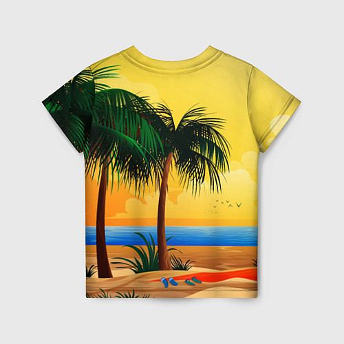 Детская футболка Пляж / 3D-принт – фото 2