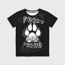 Детская футболка Furry proud
