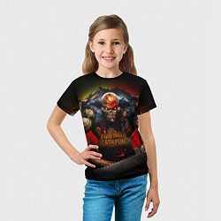 Футболка детская Five Finger Death Punch Skull, цвет: 3D-принт — фото 2