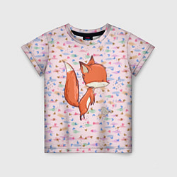Детская футболка Лисичка и мышка
