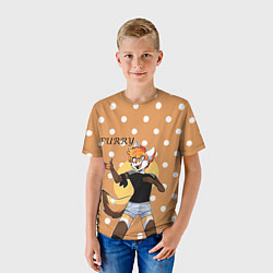Футболка детская Furry fox guy, цвет: 3D-принт — фото 2
