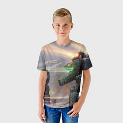 Футболка детская Боевая техника, цвет: 3D-принт — фото 2