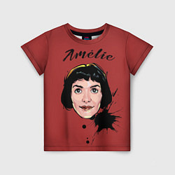 Футболка детская Amelie art, цвет: 3D-принт