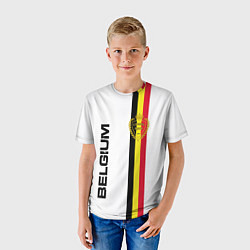 Футболка детская СБОРНАЯ БЕЛЬГИИ, цвет: 3D-принт — фото 2