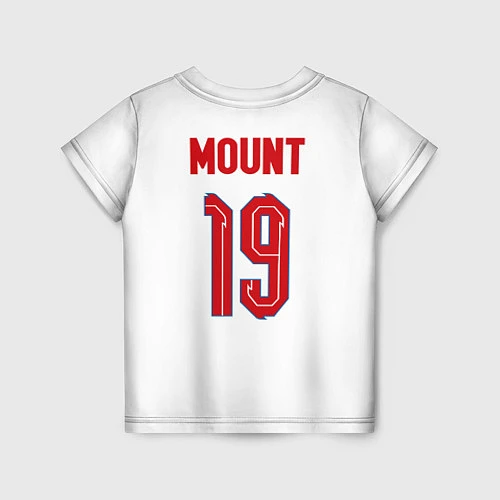 Детская футболка Мэйсон Маунт форма Англия / 3D-принт – фото 2