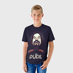 Футболка детская Большой Лебовский The Dude, цвет: 3D-принт — фото 2