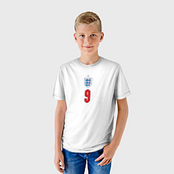 Футболка детская Кейн форма Англия 20212022, цвет: 3D-принт — фото 2